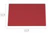 Planche à découper polyéthylène rouge HD500 avec pieds 50x30cm
