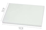 Planche à découper épaisse polyéthylène blanc HD500 40x30cm