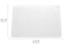 Planche à découper polyéthylène blanc HD500 à rigole et poche à jus 60x40cm