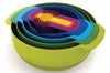 Set de 9 bols/passoires/doseurs Joseph Joseph Nest Plus 9 emboîtables multicolores