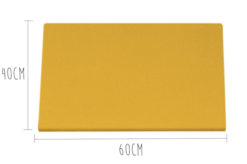 Planche à découper polyéthylène jaune HD500 avec pieds 60x40cm