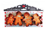 4 emporte-pièces Scrapcooking en inox - Bonhomme pain d'épice