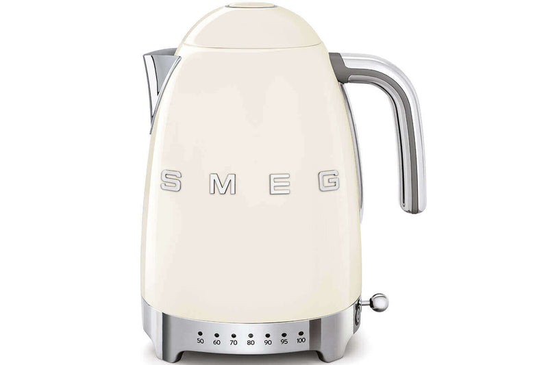 Bouilloire Smeg température réglable années 50 1,7l - Crème