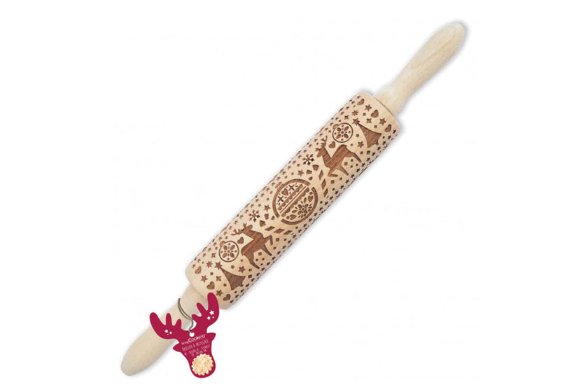 Rouleau à pâtisserie ScrapCooking de 39 cm avec motifs de Noël
