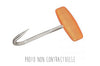 Tire carcasse inox Bargoin avec manche plastique orange capacité 60kg