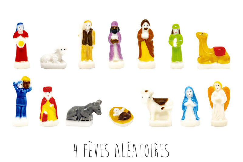 Set 4 fèves santon pour galette des rois