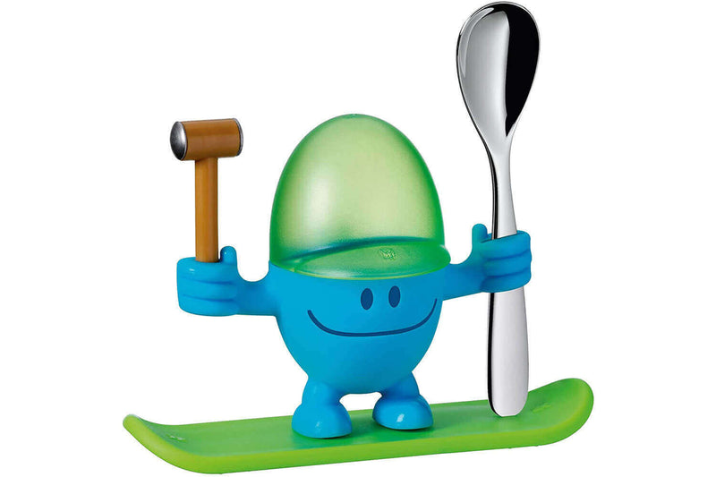 Coquetier enfant WMF McEgg bleu avec cuillère