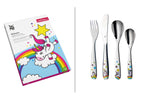 Couverts enfant 4 pièces WMF Licorne en acier inox 18/10 Cromargan
