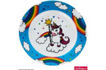 Coffret repas enfants WMF Licorne acier inox 18/10 et porcelaine