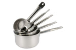 Set de 5 casseroles Baumalu Ligne Professionnelle en acier inox 12, 14, 16, 18 et 20cm