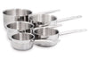 Set de 5 casseroles Baumalu Gamme Gastronomie en acier inox 12, 14, 16, 18, 20cm