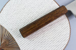 Couteau de chef japonais artisanal Wusaki Unagi AUS10 damas 24cm manche chêne