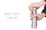 Moulin à épices manuel Peugeot Paris Specials Chef U Select en acier inox 22cm - Moulin à poivre