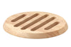 Dessous de plat rond Continenta en bois d'hévéa Ø20x1,5cm