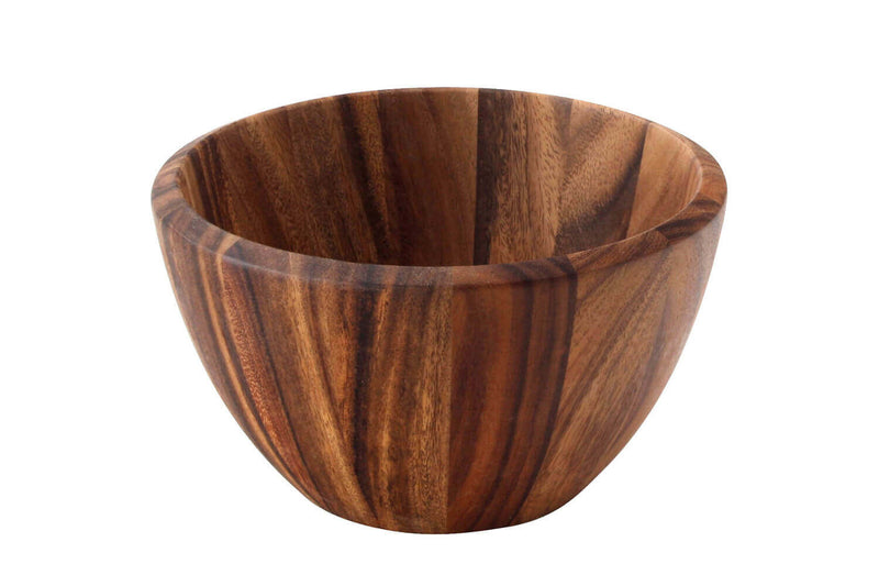 Saladier bord arrondi Continenta en bois d'acacia Ø25x14,5cm