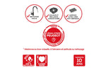 Plat four rectangle Peugeot Appolia en céramique rouge 33x25,7x7,5cm