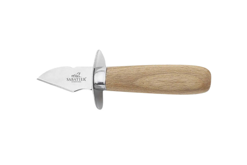 Lancette à huitres avec garde Sabatier International lame 4,5cm manche bois