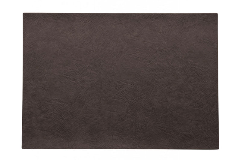 Set de table Asa Selection café noir en cuir végétal 46x33cm