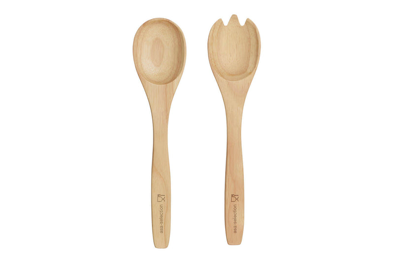 Couverts à salade Asa Selection en bois clair 30cm