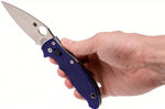 Couteau pliant Spyderco Manix 2 C101GPDBL2 manche G10 bleu 11,8cm