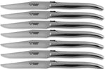 Coffret de 6 couteaux de table Laguiole en Aubrac tout inox manches brillants