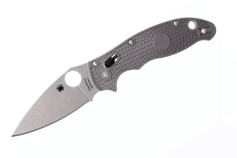 Couteau pliant Spyderco Manix 2 Maxamet C101PGY2 en copolymère/fibre de verre gris 11,8cm