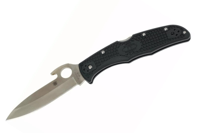 Couteau pliant Spyderco Endura 4 C10PGYW système Emerson en nylon/fibre de verre 12,6cm