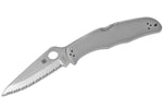 Couteau pliant Spyderco Endura 4 C10S dentelé manche inox 12,5cm