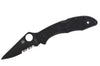 Couteau pliant Spyderco Delica 4 C11PSBBK semi denté manche nylon/fibre de verre noir 10,8cm