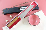 Couteau kiritsuke japonais artisanal Wusaki Migaki G3 21cm