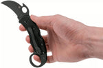 Couteau pliant Spyderco Karahawk C170GBBKP manche en G10 tout noir 11,4cm