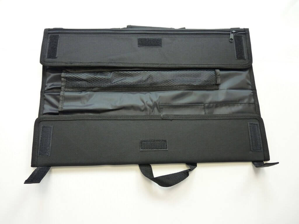 Mallette pour 10 couteaux + poches accessoires 3 Claveles