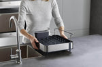 Égouttoir à vaisselle Joseph Joseph Extend Steel en inox extensible gris