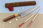 Couteau de chef japonais artisanal Yoshimi Kato AS Nashiji 24cm