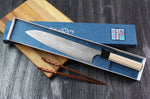 Couteau de chef japonais artisanal Masakage Shimo 24cm Shirogami
