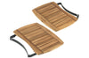 Tablettes latérales en bois d'acacia pour barbecue Big Green Egg Large