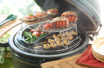 Tablettes latérales en bois d'acacia pour barbecue Big Green Egg Large