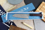 Couteau bunka japonais artisanal Masakage Kumo 16,5cm damas 63 couches