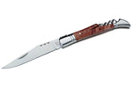 Couteau pliant Laguiole Herbertz 231112 manche bois de cognassier 12cm + tire-bouchon