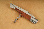 Couteau pliant Laguiole Herbertz 231112 manche bois de cognassier 12cm + tire-bouchon