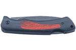 Couteau pliant Herbertz 599110 lame drop point manche en G10 bleu nuit/pakkawood 10cm