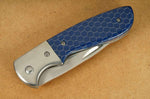 Couteau pliant Herbertz 597812 manche acier / résine synthétique bleue 11,5cm