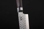 Couteau de chef kiritsuke Kotai lame martelée 20cm manche ébène avec fourreau