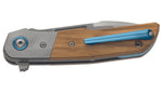 Couteau pliant MKM Clap By LionSteel MK.LS01OT manche Olivier/Titanium 11cm + étui
