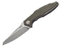 Couteau pliant MKM Raut By Viper MK.VP01GFGR manche en titanium/G10 vert 12cm front flipper + étui