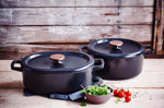 Cocotte ovale Beka Nori en fonte émaillée 31cm