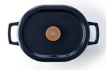 Cocotte ovale Beka Nori en fonte émaillée 31cm