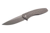 Couteau pliant Herbertz 593013 manche en titane texturé TC4 gris 12,5cm