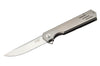 Couteau pliant Herbertz 203713 manche design fin et moderne en titane 12,2cm