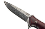 Couteau pliant Herbertz 594212 lame damassée et manche bois de santal 12,3cm